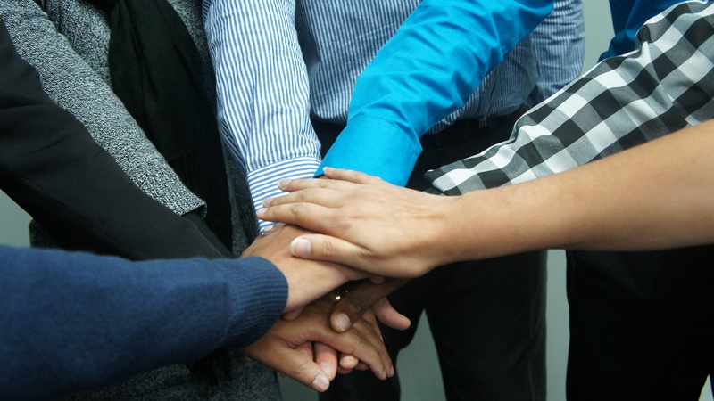 men, human limb, working, group, corporate, human body part, people, co-workers, males, team, close-up, wearing, togetherness, females, bonding, sleeved