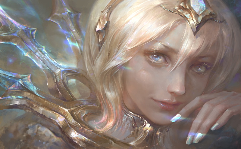 lux, face, light, League of Legends, girl, 1080P