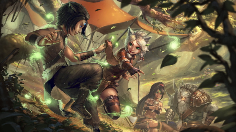 Rengar (League Of Legends), Nidalee (League Of Legends), Child, Video Game, League Of Legends, 1080P