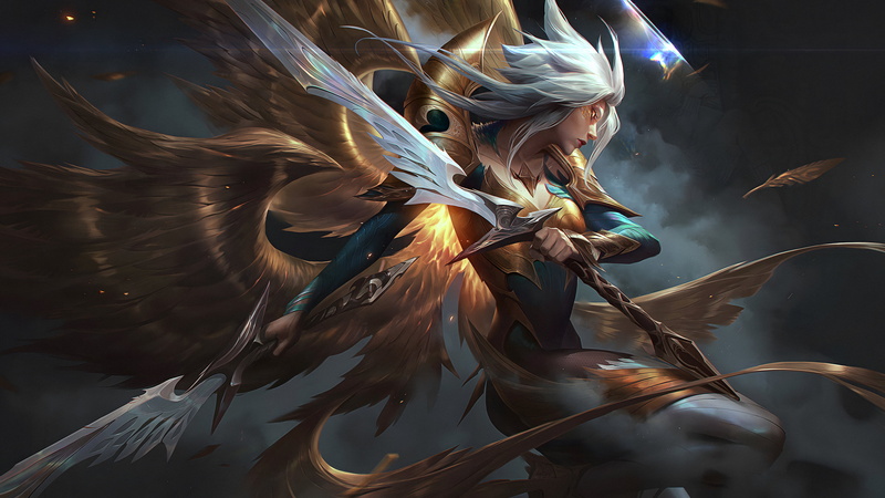 4K, Riot Games, 4K, Kayle (League of Legends), League of Legends