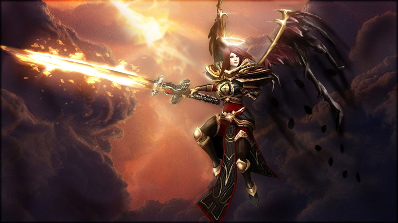 1080P, League Of Legends, Video Game, hero, character, Kayle (League Of Legends), illustration