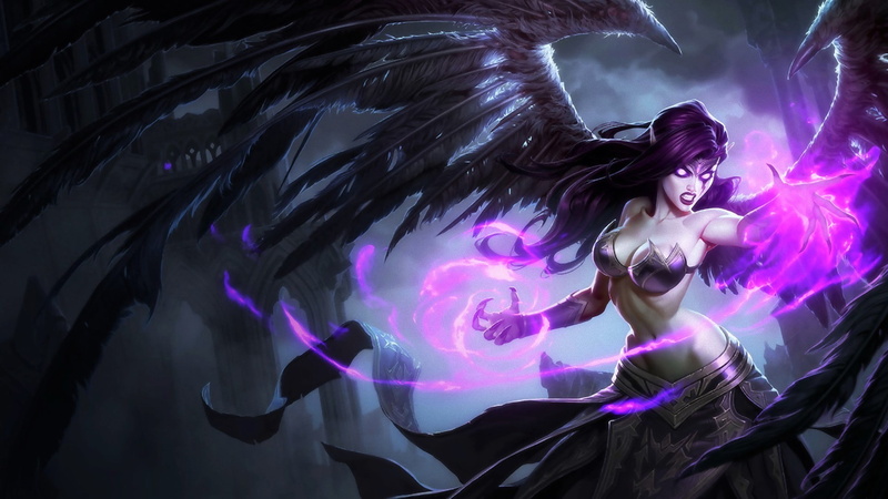 Morgana (League Of Legends), 1080P, Purple, Girl, League Of Legends, Video Game, Woman