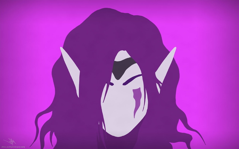 purple, standing, silhouette, front view, obscured face, females, women, human body part, digital composite, 720P, Morgana, League Of Legends, studio shot