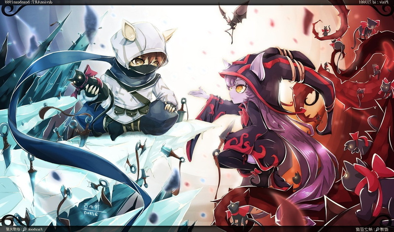 720P, Lulu, Black Cats, League Of Legends, Kennen