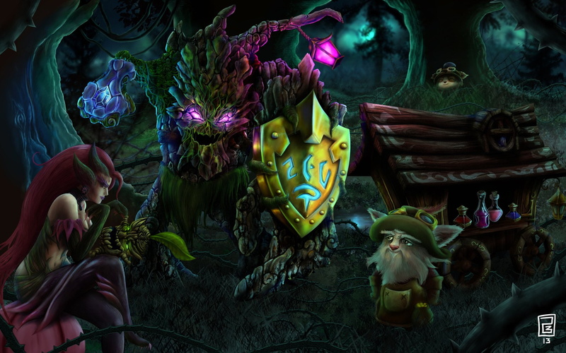 Zyra (League Of Legends), Maokai (League Of Legends), 1080P, League Of Legends, Video Game, Teemo (League Of Legends)