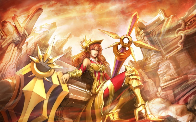 anime, League of Legends, 720P, Leona (League of Legends)