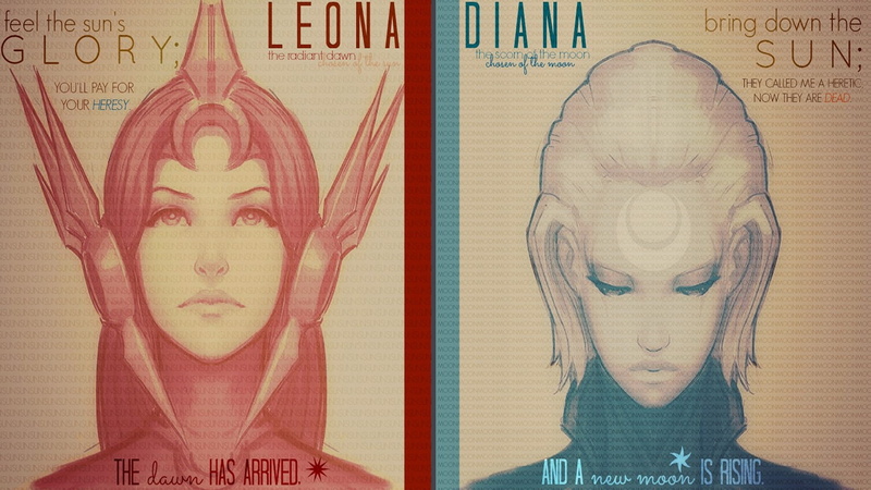 1080P, Diana (League Of Legends), League Of Legends, Leona (League Of Legends), Video Game
