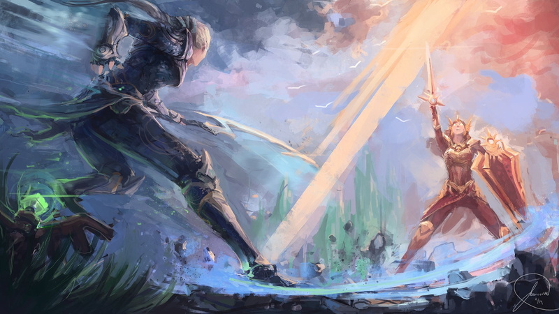 Diana (League Of Legends), Leona (League Of Legends), 1080P, League Of Legends, Video Game