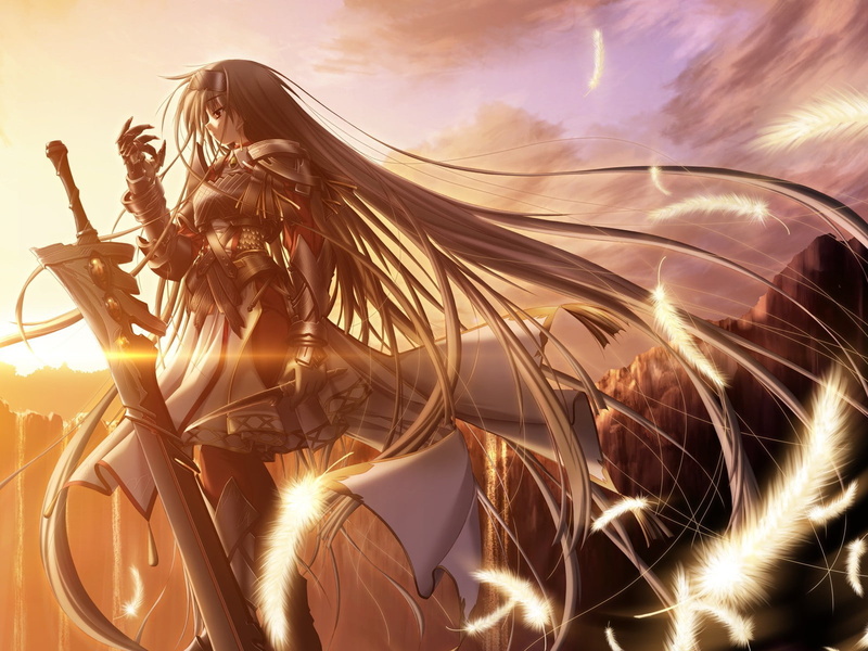 Primitive Link, sword, Sione, anime, Anime Girls, 720P