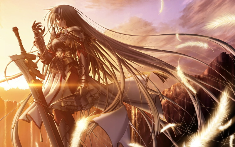 primitive link, visual, Anime Girls, art, primitive, 720P, nature, link, visual novels, girls, anime, novels, sione, sunsets, hd