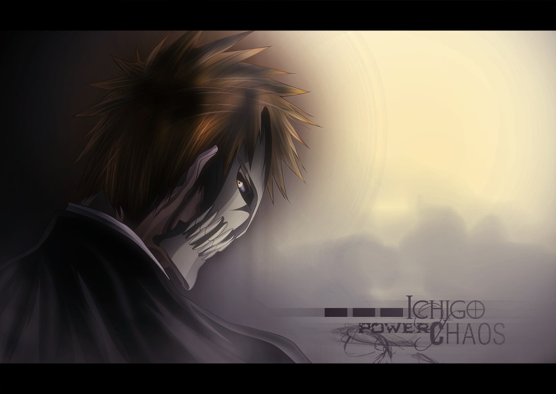 720P, hd, hollow, kurosaki ichigo, art, bleach, ichigo, anime, x, kurosaki