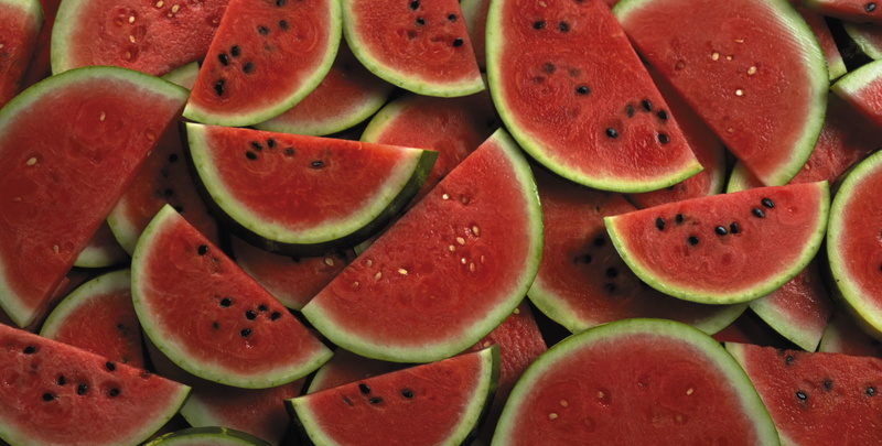 fruit, watermelon, bokeh, 1080P, melon, red