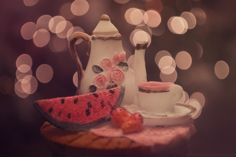1080P, pink, sweet, 3d and abstract, melon, time