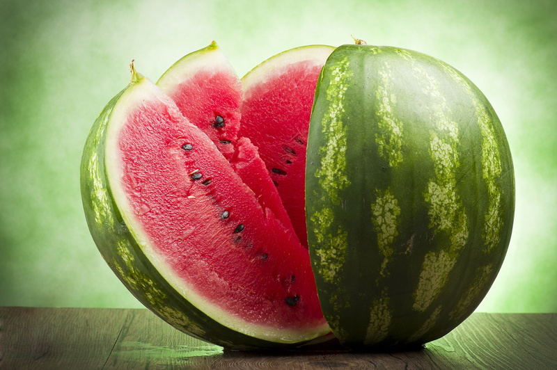 table, brown, 4K, water, Watermelon, 4K, sliced, melon, top