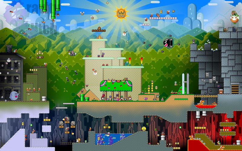 Video Games, 720P, bros, nintendo, art, games, super, hd, x, mario, world, video