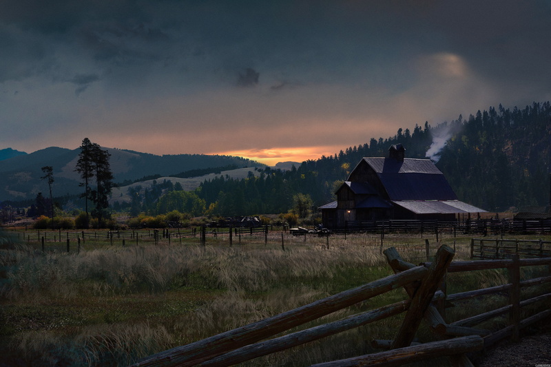 village, farm, night, Far Cry 5, 4K