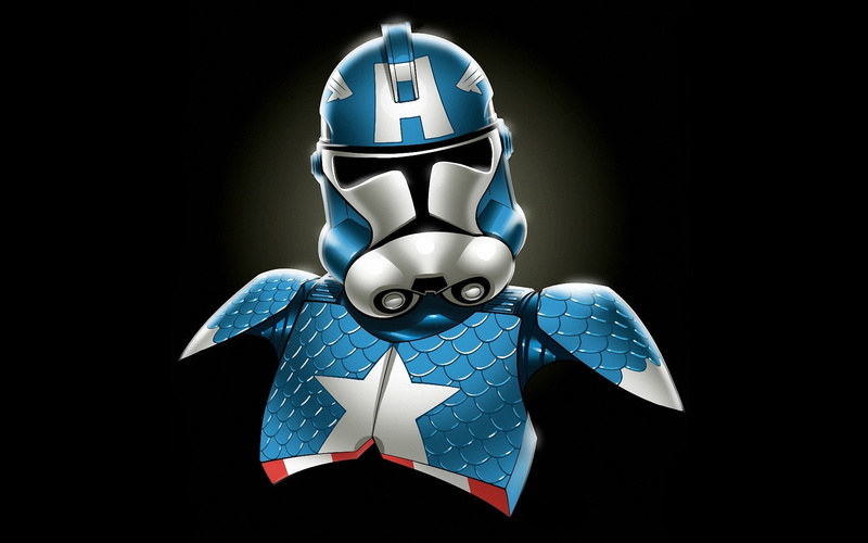 captain, marvel, 1080P, redneck, minimalistic, comics, Wars, america, stormtroopers, Star