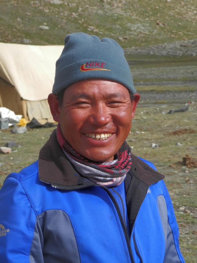mature adult, portrait, smiling, leh ladakh, mountains, headshot, culture, face, scarf, ladakh, person, winter, india, day, tree, front view, nature, outdoors