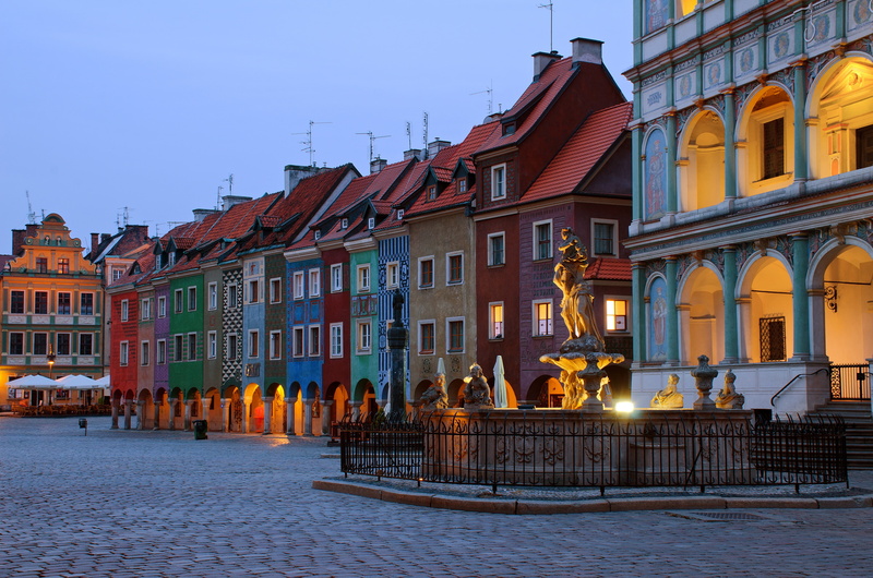 Poznan, 2K, Poland, the evening, area