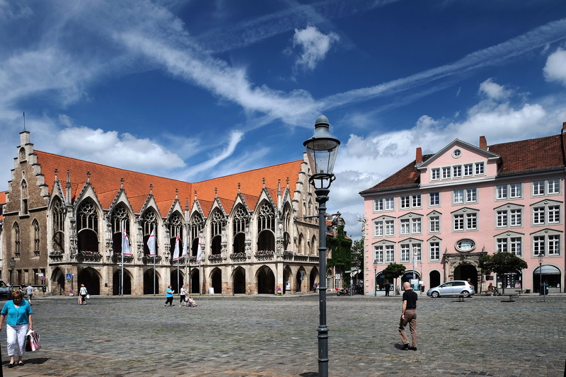 braunschweig, architecture, nature, group of people, day, architectural column, cloud - sky, built structure, arch, the past, street, travel, old town market