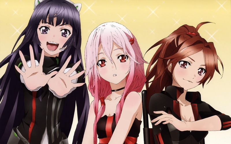 art and craft, front view, women, 720P, hands, adult, indoors, anime, hairstyle, mask, Yuzuriha Inori, young adult, disguise, anime girls, representation