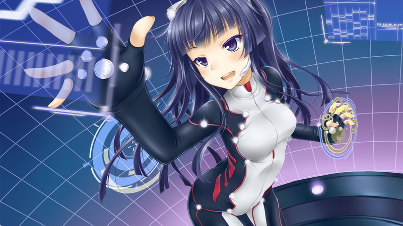 anime girls, Guilty Crown, interfaces, bodysuit, anime, Tsugumi (Guilty Crown), 1080P
