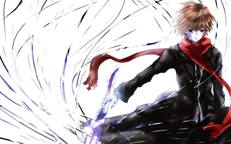 anime boys, Guilty Crown, manga, red eyes, anime, Ouma Shuu, 1080P