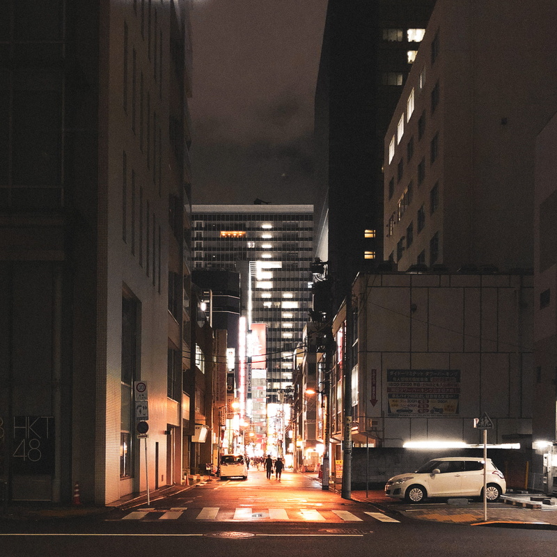 walking, citylife, building exterior, road, residential district, city, direction, mode of transportation, urban, the way forward, lights, 2K, chiyoda-ku