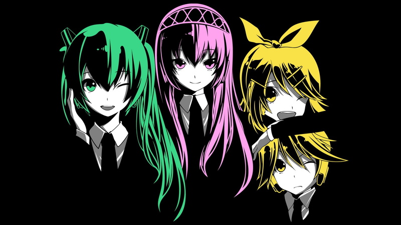 Vocaloid, Megurine Luka, 1080P, Kagamine Len, Hatsune Miku, Kagamine Rin