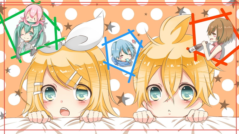 1080P, Vocaloid, Kaito (Vocaloid), Rin Kagamine, Meiko (Vocaloid), Len Kagamine, Anime, Hatsune Miku, Luka Megurine