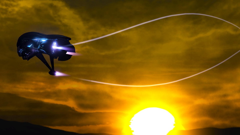 banhsee, art, games, sun, 1080P, Banshee, across, HORIZON, video, hd, halo, 3