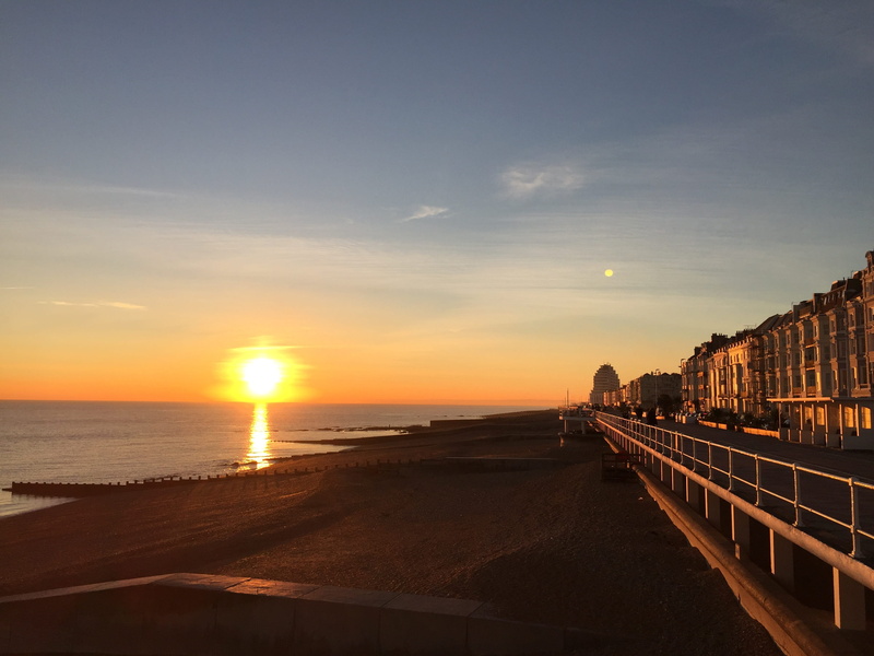 sea, land, horizon, tranquil scene, coast, saint leonards, no people, water, nature, cloud - sky, shore, sussex, coastline, horizon over water, sky, outdoors