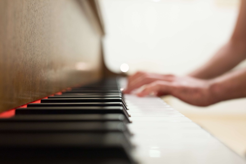 hands, close-up, keyboard instrument, skill, musical equipment, piano, arts culture and entertainment, royalty  images, performance, playing, hand, keyboard