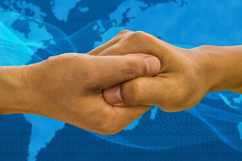hand, communication, deal, togetherness, corporate, cooperation, close-up, real people, teamwork, human hand, swimming pool, gesturing, human body part
