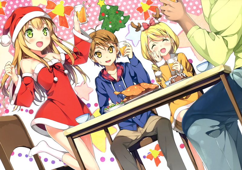 azuki, bow, 2K, azusa, hair, brown, blonde