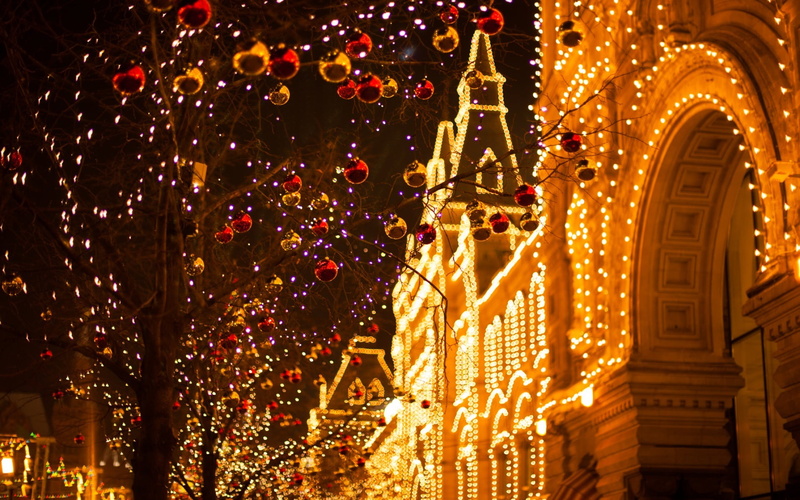 decoration, europe, dusk, The city, architecture, christmas Tree, christmas Decoration, christmas ornament, religion, uSA, outdoors, lights, tourism, cultures