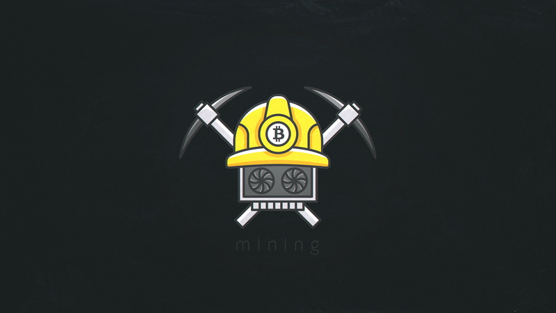 mining, minimalism, bitcoin, vector, 2K
