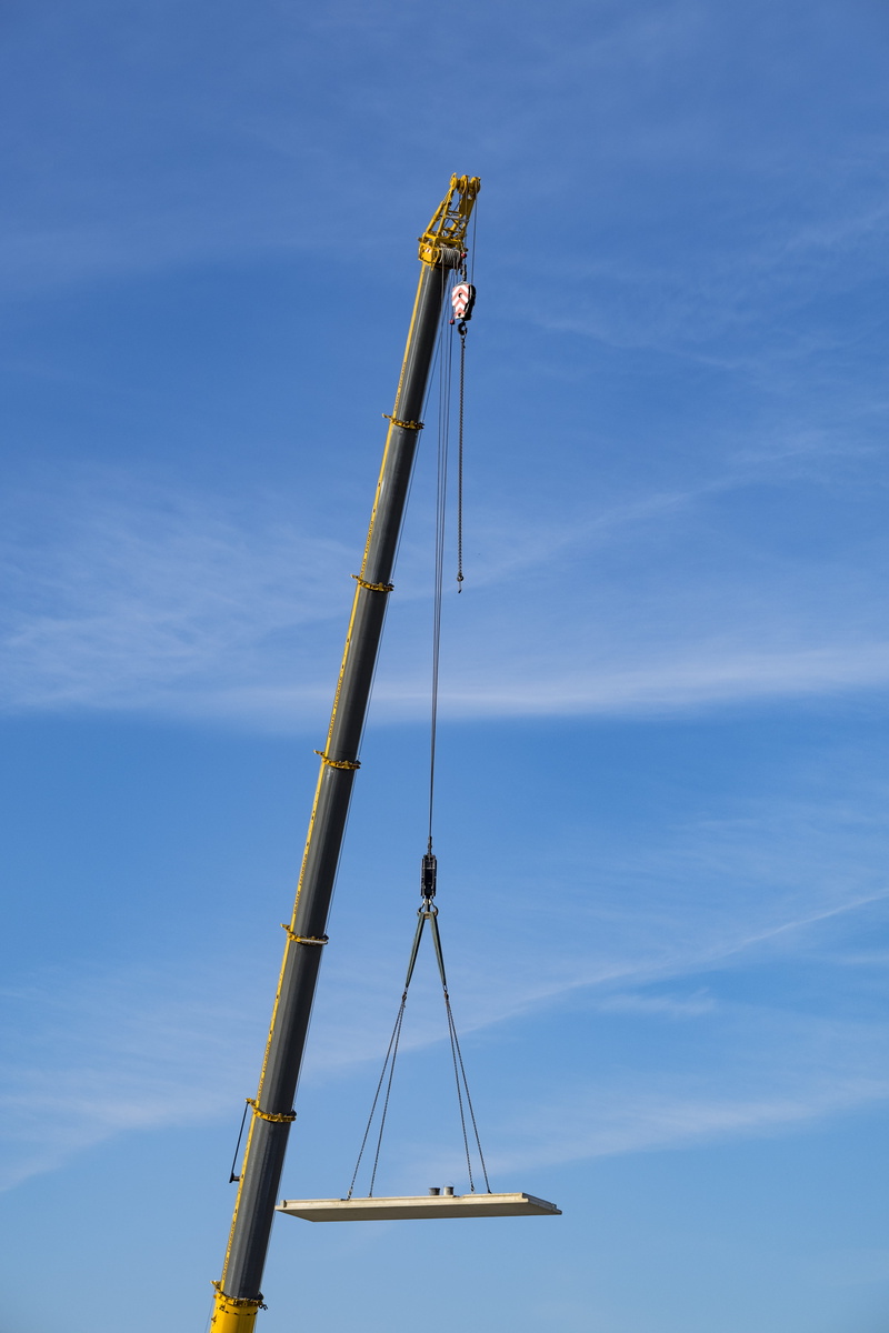 5K, autokran, crane, no people, tall - high, industrial equipment, last, construction equipment, use, yellow, crane - construction machinery, construction machinery