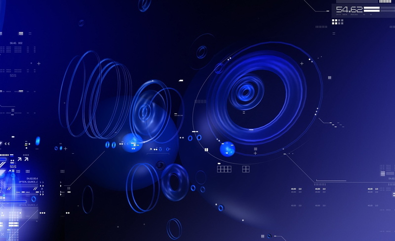 night, Artistic, glowing, illuminated, blue, soundwave, audio equipment, no people, nightclub, 1080P, sound mixer, shape, Abstract, technology, electrical equipment