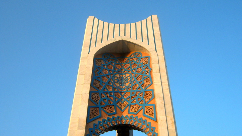 architecture, no people, building, architectural column, travel destinations, day, azadi square, design, travel, arch, monument, ornate, outdoors, low angle view
