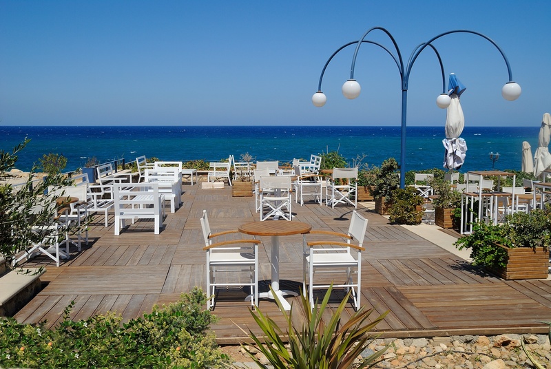 land, travel, sea, holiday, day, sky, no people, horizon, 4K, restaurant, lighting equipment, built structure, brown, building, building exterior, crete