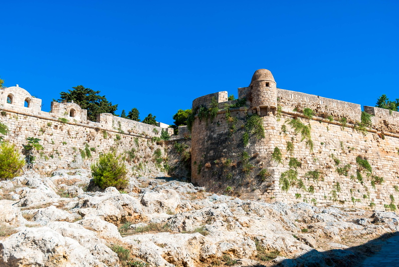 Crete, day, no people, archaeology, 4K, abbey, Fortress, history, sunlight, old, travel destinations, travel, building, Sea, built structure, low angle view