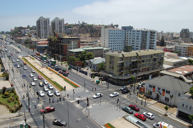 cities, transportation, cityscape, building, viña del mar, mode of transportation, chile, urban, South America, street, Chile, city life, road, Viña Del Mar