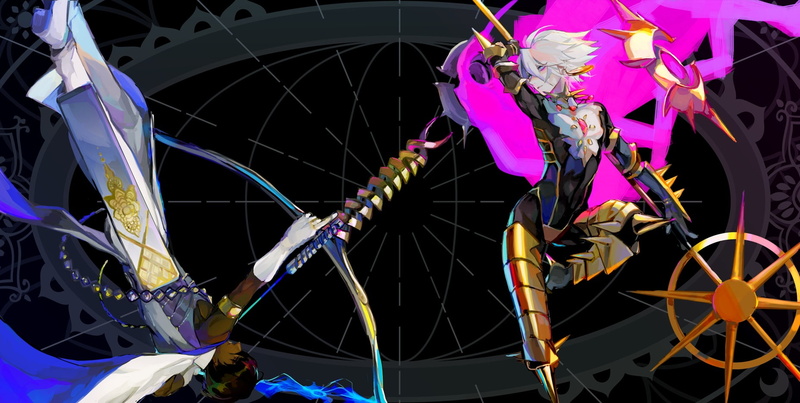 gloves, eyes, elbow, (weapon), hair, aqua, black, weapon, 253068, skin, (series), short, kibadori, konachan, 720P, com, all, white, fate, bow, karna, male