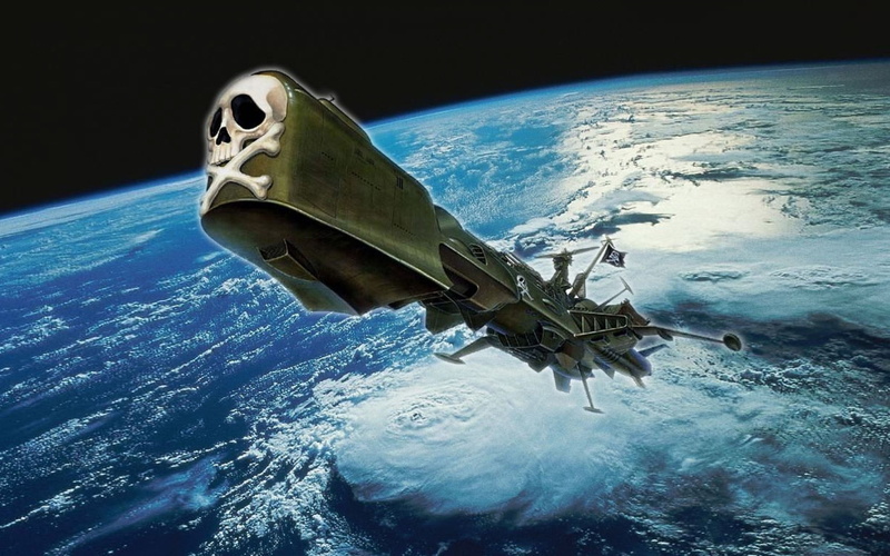 art, widescreen, inspiration, fi, pirate, digital, sci, spaceship, 2K