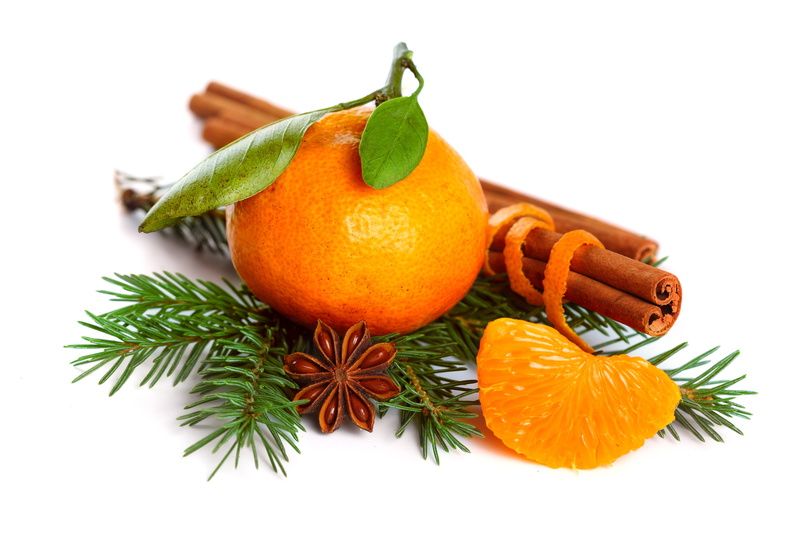 backgrounds, white, healthy Eating, mandarin Orange, ripe, no People, Mandarin, spruce, food, organic, orange Color, tangerine, citrus Fruit, wellbeing