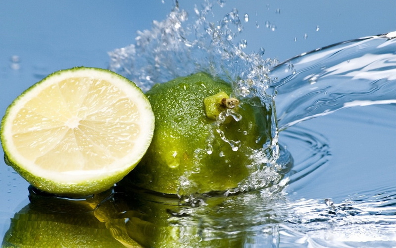falling, lemon, wave, water, transparent, lemon soda, drink, lime, motion, bubble, fruit, white, healthy Lifestyle, food And Drink, 720P, wet, mojito