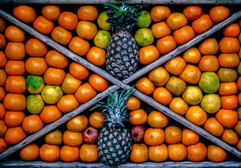 pumpkin, orange, for sale, delicious, pineapples, still life, view, food photography, full frame, tangerine, tropical, top, fruit, photography, citrus fruit
