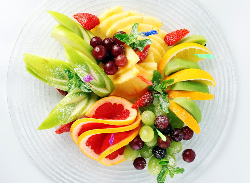 grapefruit, lemon, 2K, apples, pineapple, fruit, cherry, sliced, strawberry