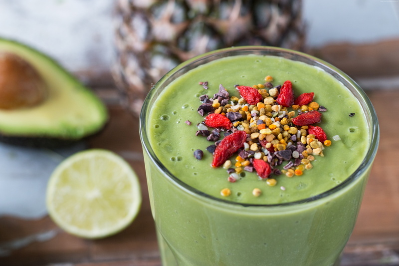 5K, goji berries, lime, nuts, smoothies, pineapple, avocado